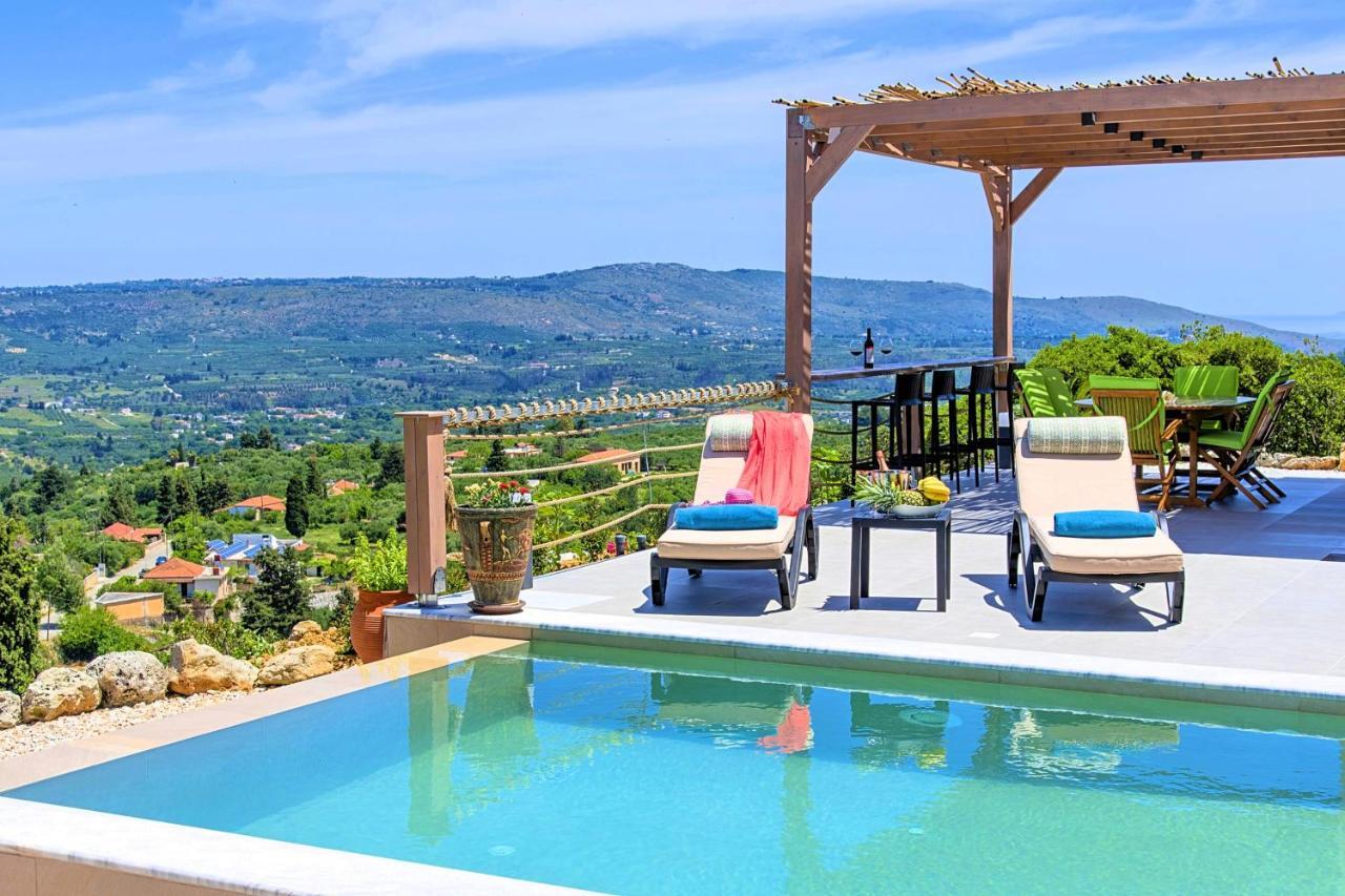 Villa Vardis Heated Pool Vryses エクステリア 写真