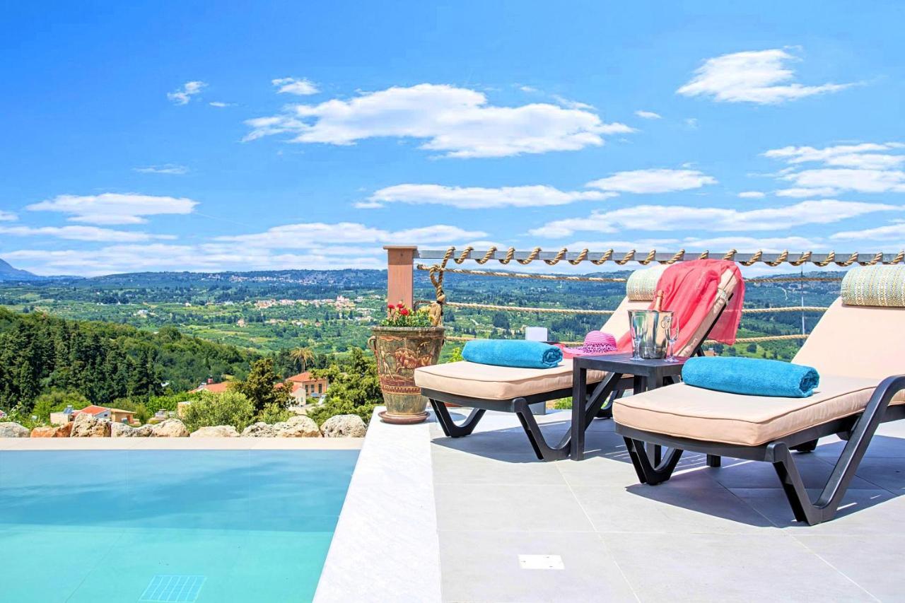 Villa Vardis Heated Pool Vryses エクステリア 写真
