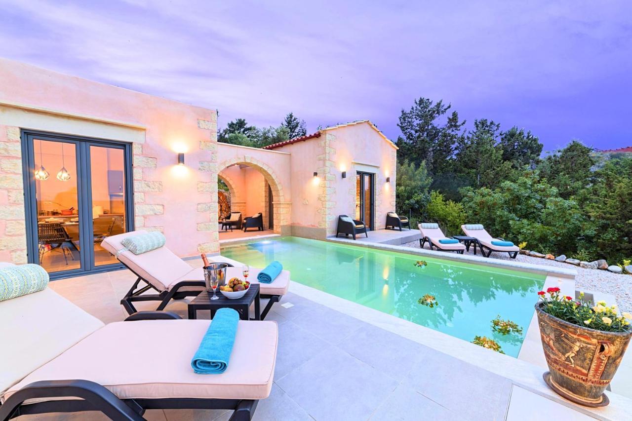 Villa Vardis Heated Pool Vryses エクステリア 写真